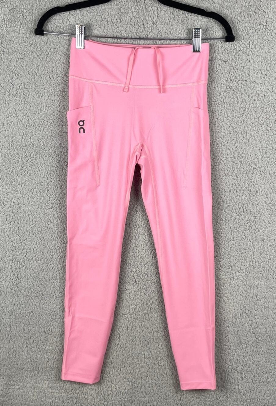 Run On Cloud Women's XS Pink Polyamide Elastane Performance Tights 7/8 Leggings